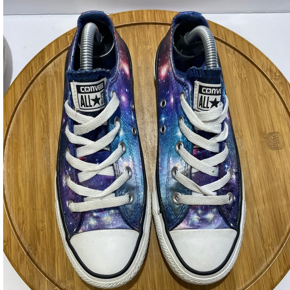 Converse All Star Women's 6 Galaxy Print Canvas Low Top Sneakers Cosmic Lace Up - Picture 5 of 9